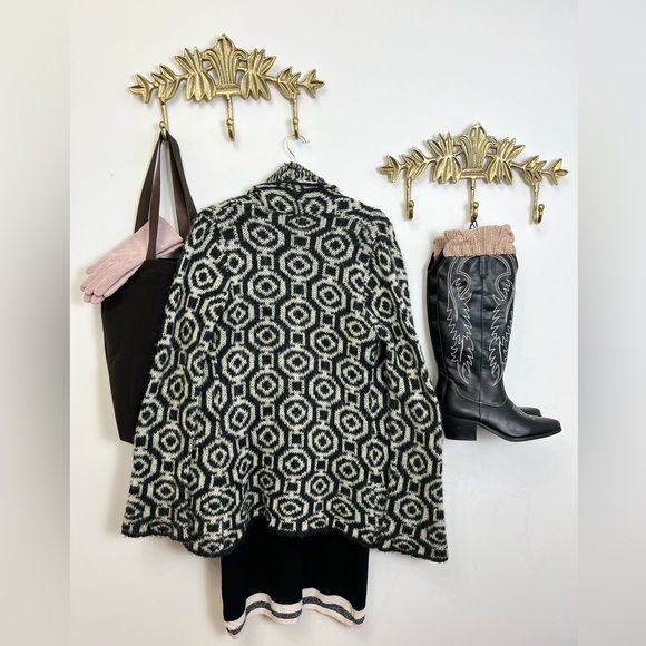 WOODEN SHIPS Paulo Buendia wool/mohair waterfall sweater/cardigan M/L - Picture 2 of 5